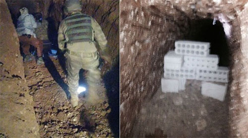túneles en la ciudad liberada de Harasta Ejército sirio decomisa arsenal de armas israelíes en Harasta
